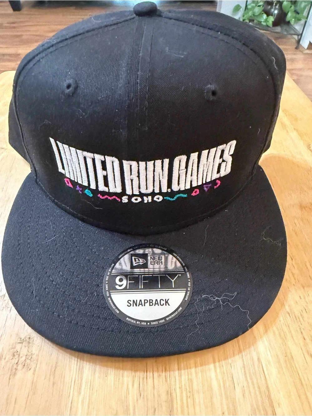 New Era Black Limited Run Games SOHO Snapback Hat with Colorful Accents